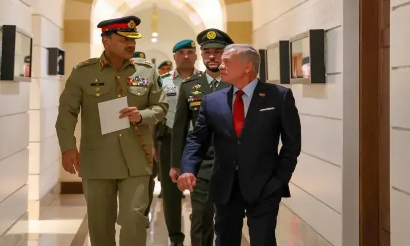 د فيلډ مارشل عاصم منير د اردن شاه عبدالله دوم سره ملاقات Field Marshal Asim Munir meets with King Abdullah II of Jordan