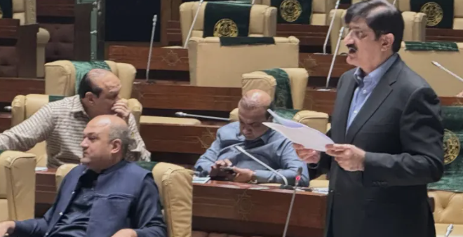 سندهـ اسمبلۍ د وزيراعلیٰ مراد علي شاه لخوا د صوبې تقسيم خلاف وړاندې شوې قرارداد منظوري ورکړې Sindh Assembly approves resolution presented by Chief Minister Murad Ali Shah against division of province