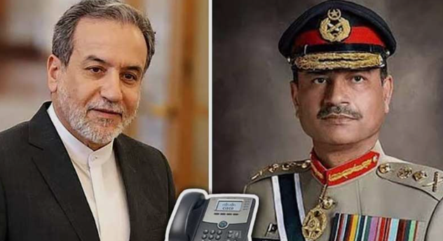 فيلډ مارشل عاصم منير سره ايراني خارجه وزير عباس عراقچي رابطه Iranian Foreign Minister Abbas Araghchi contacts Field Marshal Asim Munir.